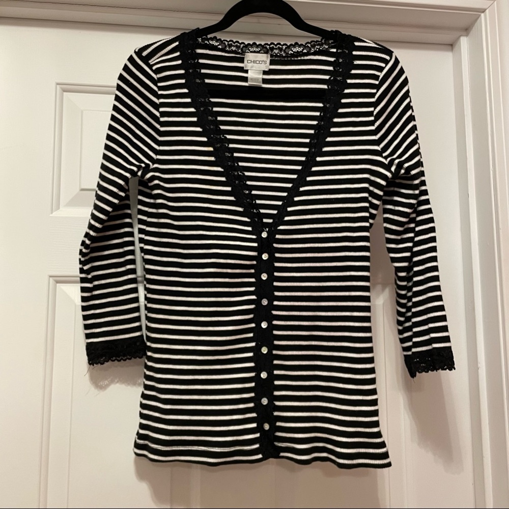 Chicos Quarter sleeve top